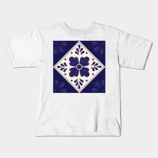 Mexican Talavera Tile Kids T-Shirt